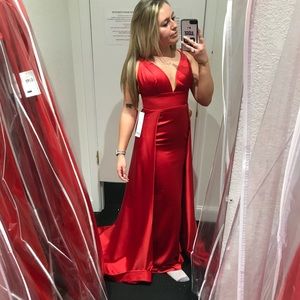Red Clarisse Dress- never worn, tags still on